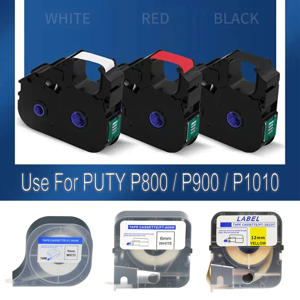 P800/P900/PT1010 line printer ribbon PT-R80B black carbon tape number sleeve printer ribbon PT-R80R coding machine