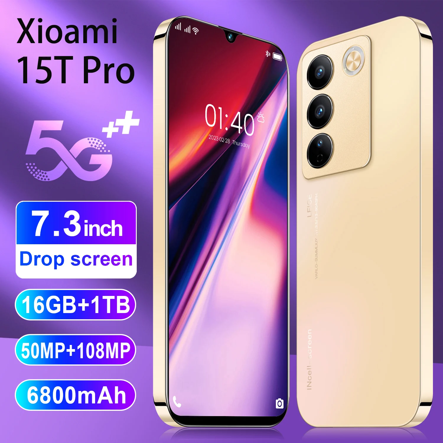 

Global Version Xioami 14T Pro 5G 50MP Leica Camera MediaTek 7.3inch Original Smartphone Dual SIM Android 14 Cell Phone 8000mAh