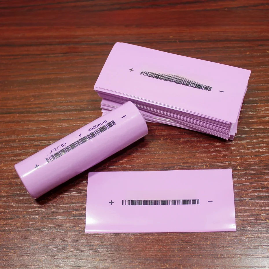 100 sztuk/partia 21700 pakiet baterii litowej zewnętrzna skóra termokurczliwe rękaw wymiana baterii PVC opakowanie film 4000MAH — zdjęcie 2