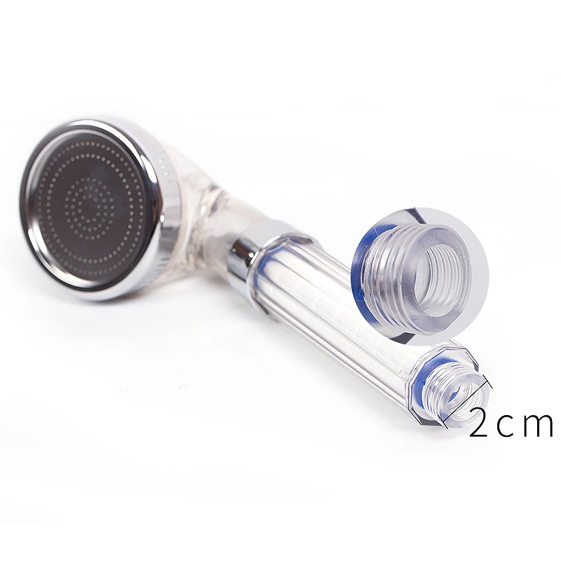 3Modes High Pressure Shower Head Ionic Mineral Anion Handheld Showerheads,Water Saving With PP Cotton Shower Head