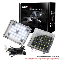 2pcs Car Tail Lights Rear Cargo Trunk Light Assembly For Toyota RAV4 RAV 4 5th white Trunk Light 2019-2024