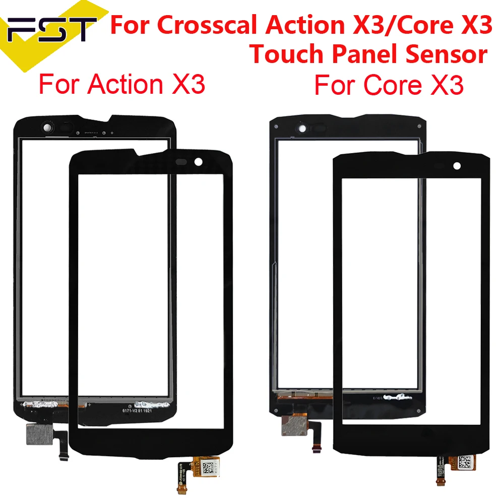 สําหรับ Crosscall Core X3 หน้าจอสัมผัสไม่มีจอแสดงผล LCD Digitizer Sensor เปลี่ยนเครื่องมือสําหรับ Crosscall Action X3 Touch Sensor