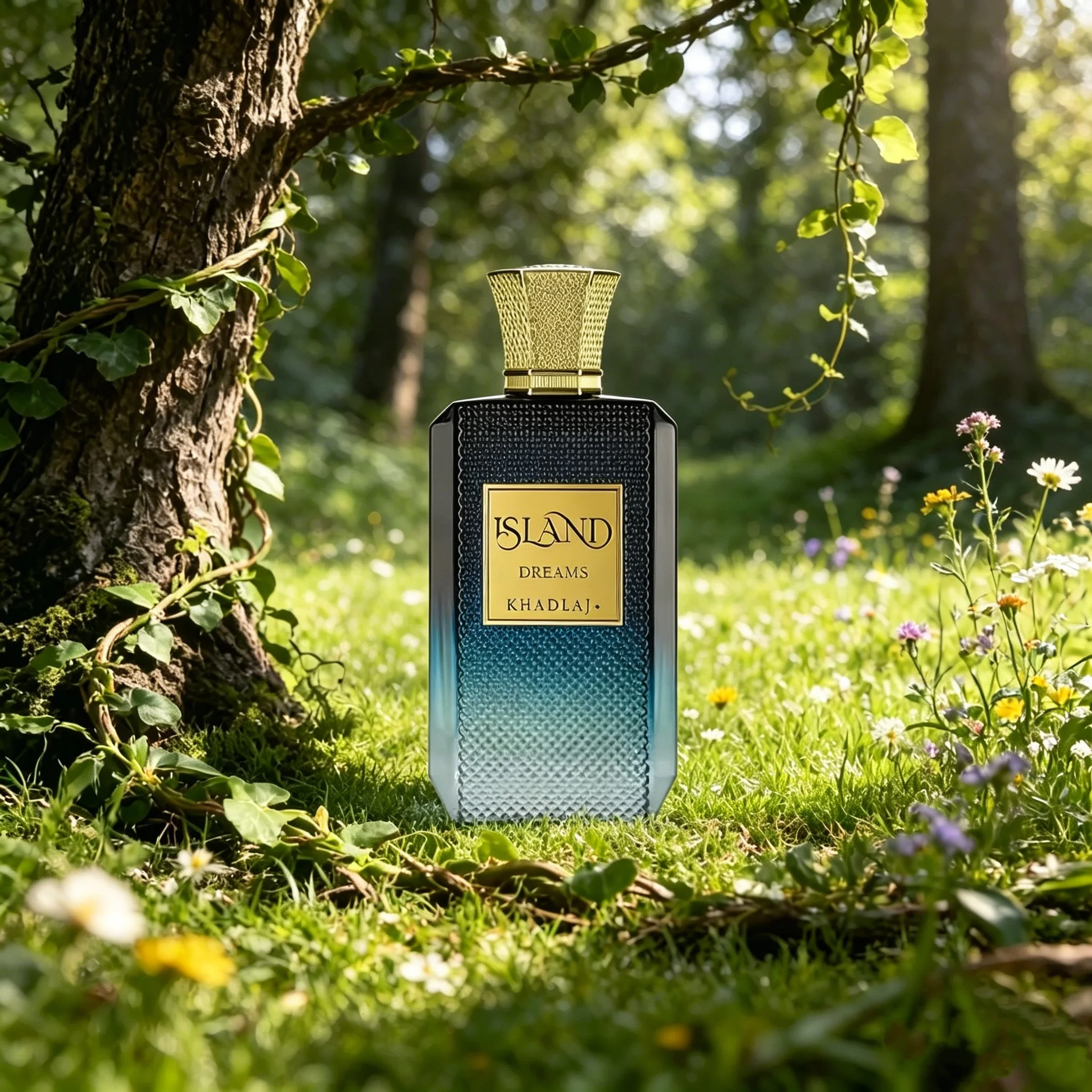 

Khadlaj Island Dreams 3.4 Oz Unisex Extrait de Parfum | Fruity Floral Woody Musky Scent, Long-Lasting Luxury Fragrance