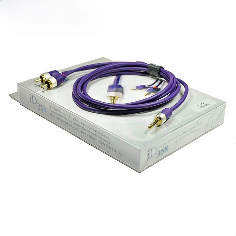 FURUTECH ADL ID-35R câble RCA 3.5mm à 2RCA câble Audio prise Jack mâle à mâle pour amplificateur caisson de basses Home cinéma DVD VCD hifi