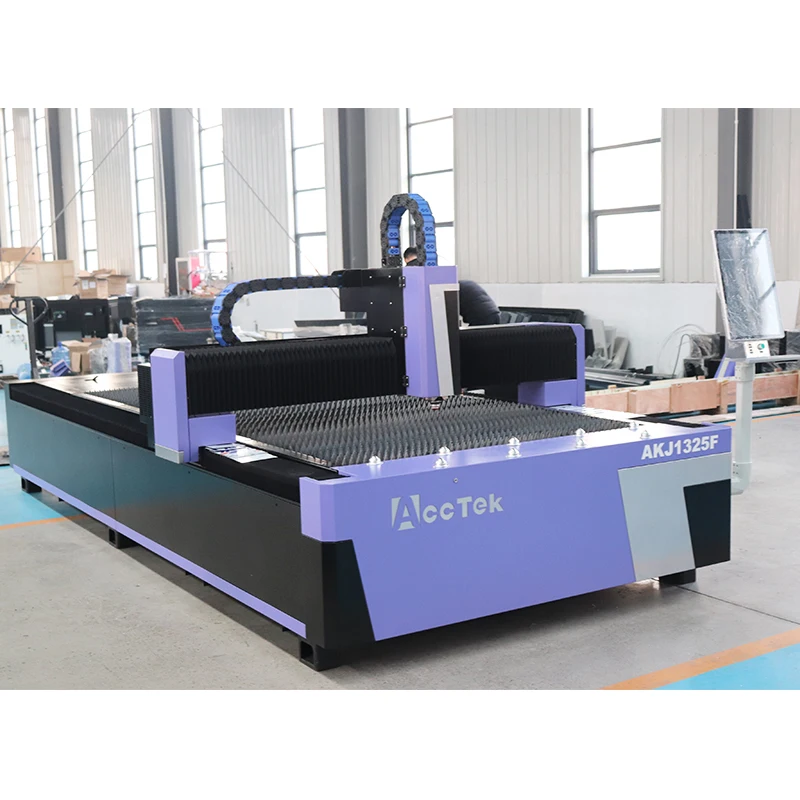 Open Table 3000W Cutting Machine 1530 1325 Metal Fiber Optic Laser Cutting Machinery Raycus