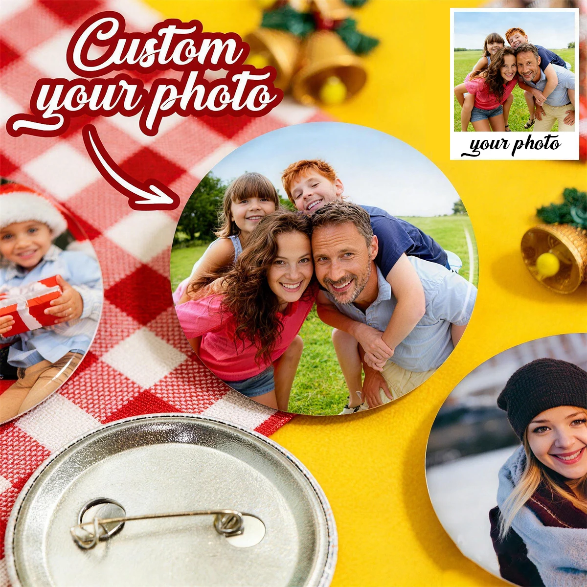 Embroidery Texture - Personalizza i tuoi distintivi e spille