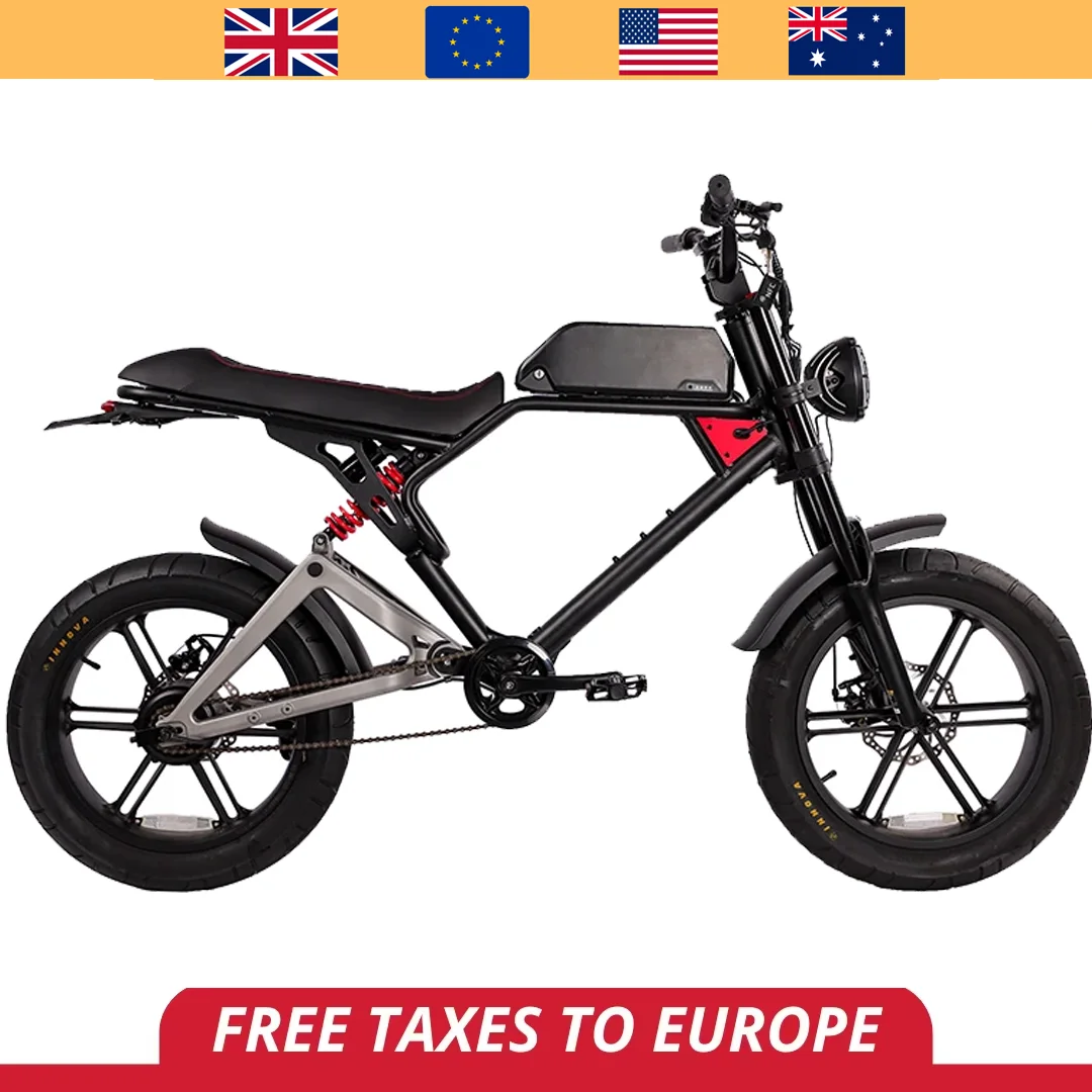 

2024 Local Spot Factory V8 Electric Bike 48v Mountain Ebike Fatbike V20 Cheap Price Dirt Bike Electric Hybrid Bike