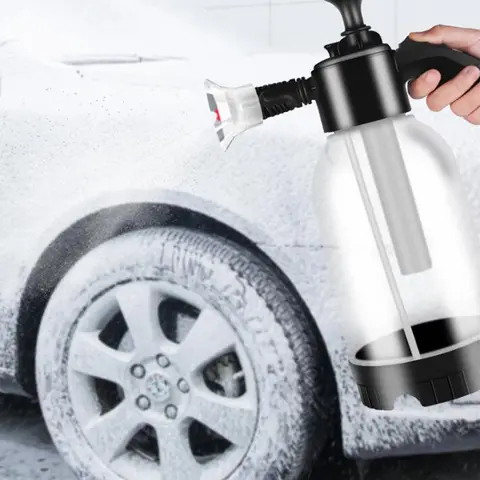 2L Car Wash Foam Sprayer Water Sprayer Pressure Pump Sprayer Portable Gardening Tool with 2 Nozzle for Garden Watering Cleaning