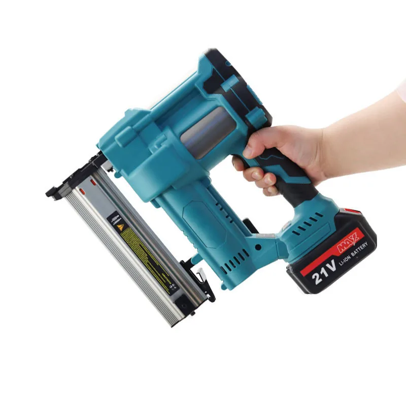 2-in-1 bürstenloser elektrischer Nagel- und Tackerpistole, 2 Batterien mit 4 Modi für Heimdekoration, Wasserrohrinstallation, Holzarbeiten – Detail 6