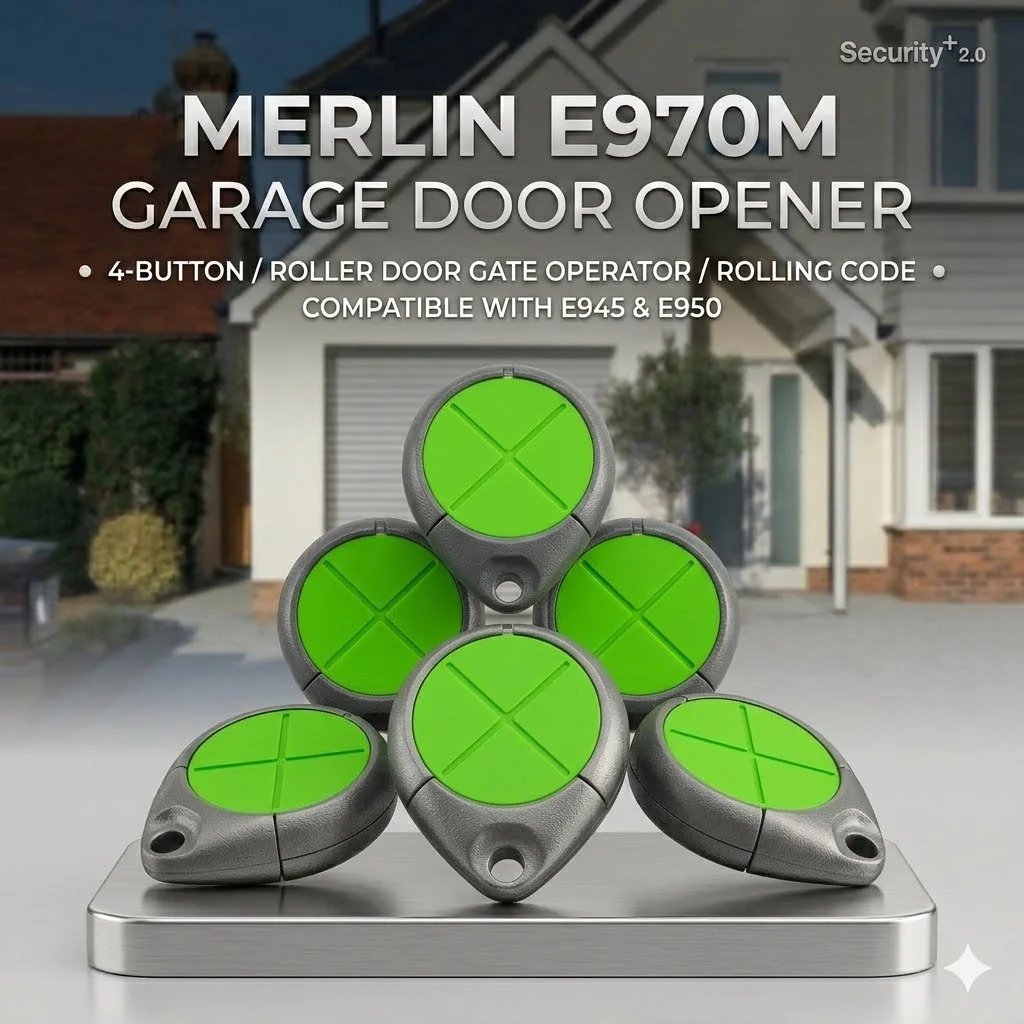 6pcs Merlin E970M E960 E940M E950M E945M E943 Security+2.0 Command Transmitter Gate Keyfob 433mhz Garage Remote Control