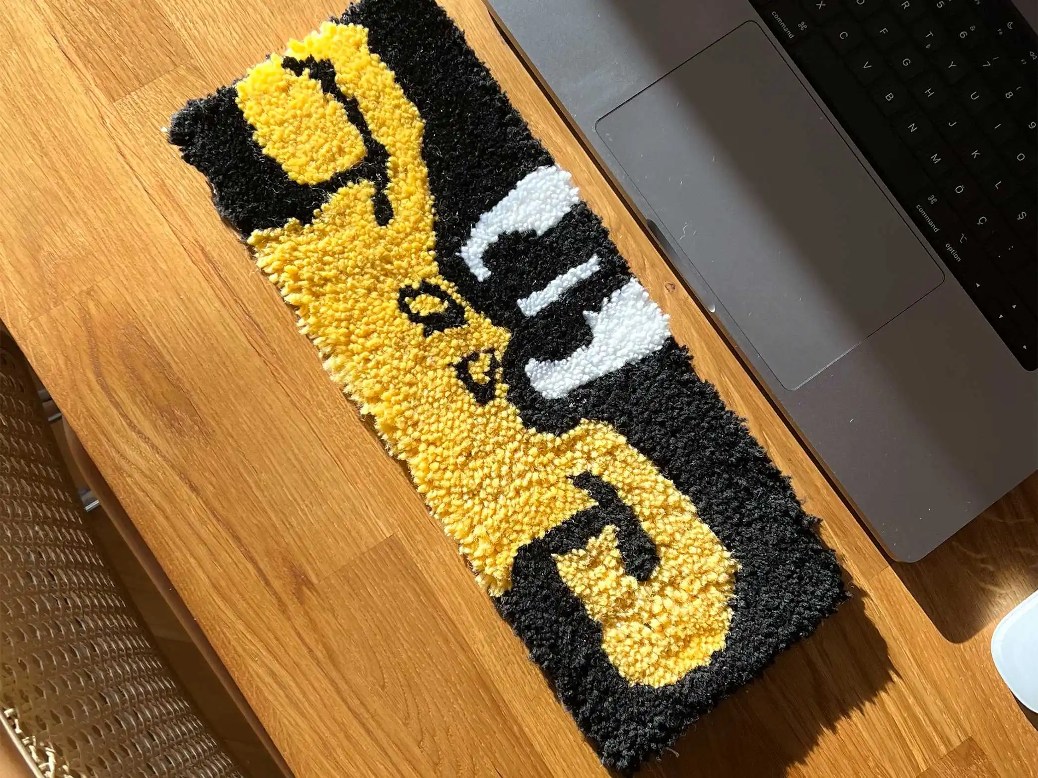 Duck Desing Keyboard Protection Rest Pad, Hand Made by tufting gun,Massage Texture For PC Laptop Gaming Office Keyboard15x40cm