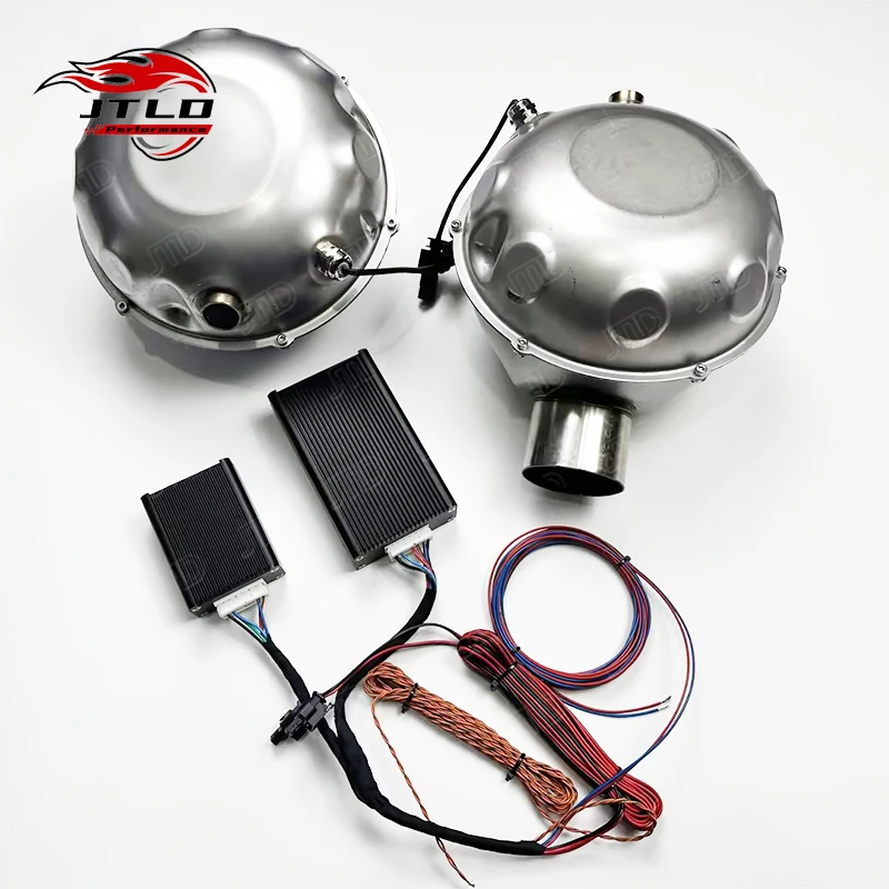 JTLD Knalpot Mobil Performa Speaker Suara Aktif Elektrik Drum Knalpot Booster dengan Remote Kontrol Ponsel Pintar Elektronik