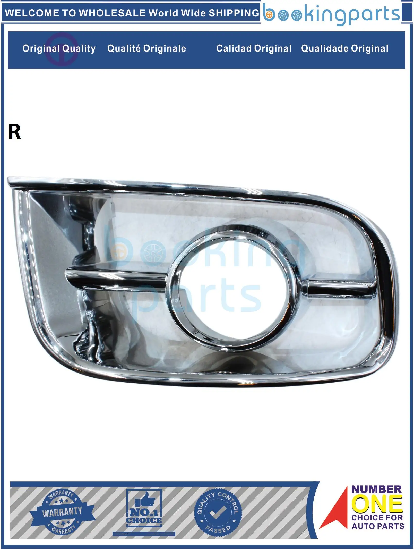 TLC30100(R),FLC30100,MX240,Hiace2005Foglampcasebroad1880 Lamp Cover&Housing For TOYOTA HIACE 05 [BOARD 1880MM] CHROME