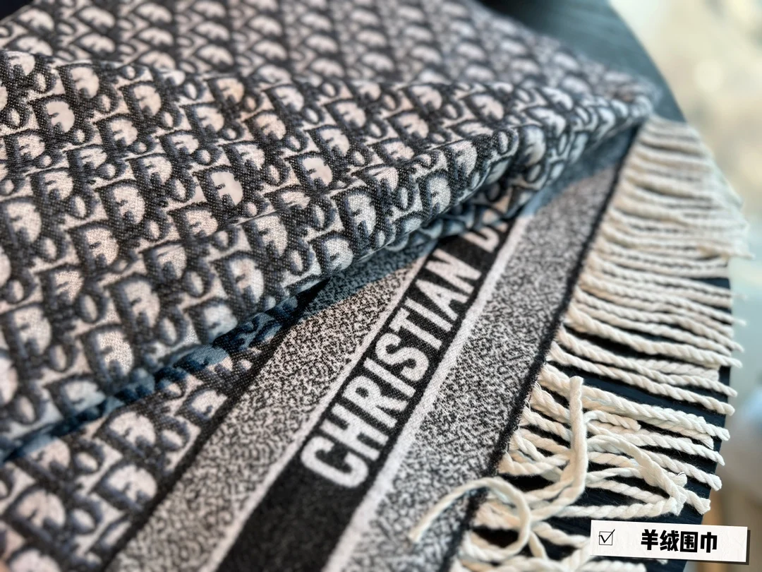 In style of Dior new cashmere scarf 200cm*40cm