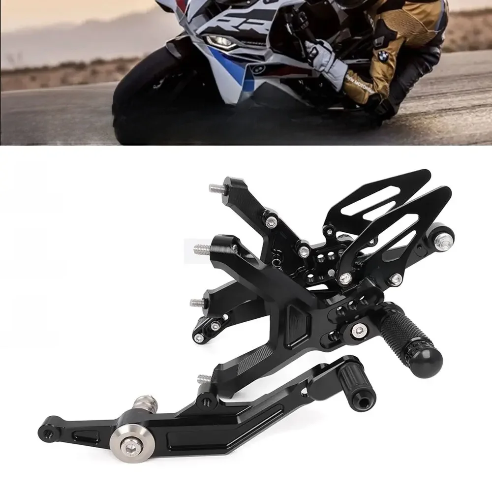 Motorcycle CNC Verstelbare Achteren Geplaatste Voorste Voetpedaal Voor BMW S1000RR 2019-2024 M1000RR 2021-2023 Racing Voetpedaal - afbeelding 2