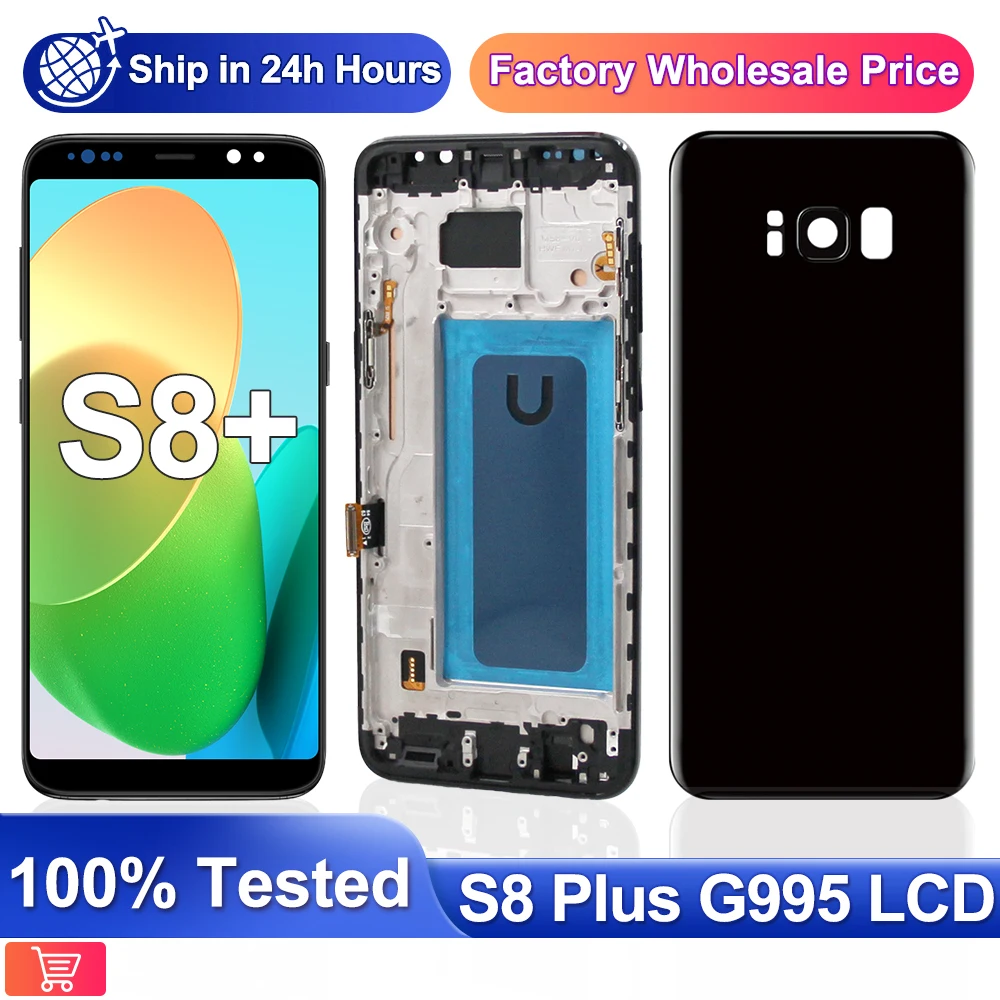 TFT S8 Plus G955F Display Screen Replacement for Samsung Galaxy S8 Plus Lcd Display Digital Touch Screen with Frame Assembly