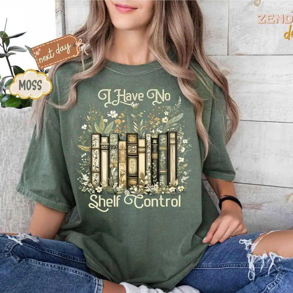 تي شيرت نسائي قطني ليس لدي قميص تحكم في الرف قميص قراءة المعلم مطبوع جرافيك تي شيرت بأكمام قصيرة قطع علوية قصيرة