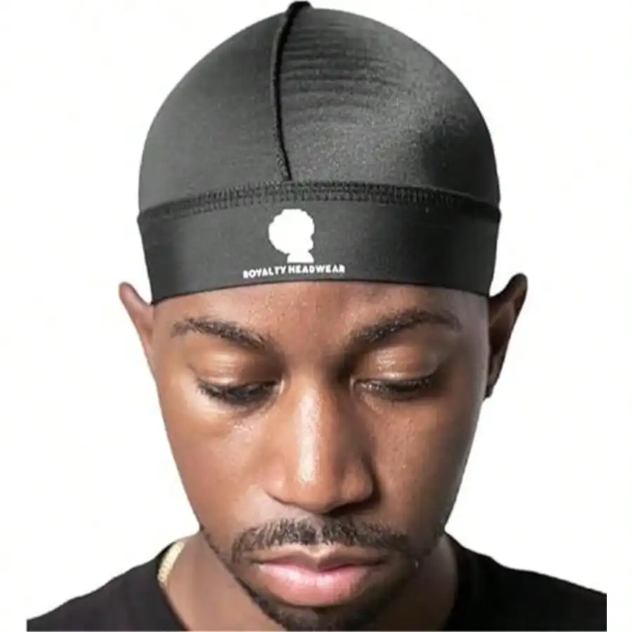 Headwear Silky Wave Cap for 360, 540 & 720 Waves, Soft Breathable Durag Skull Cap Beanie for Men/Women