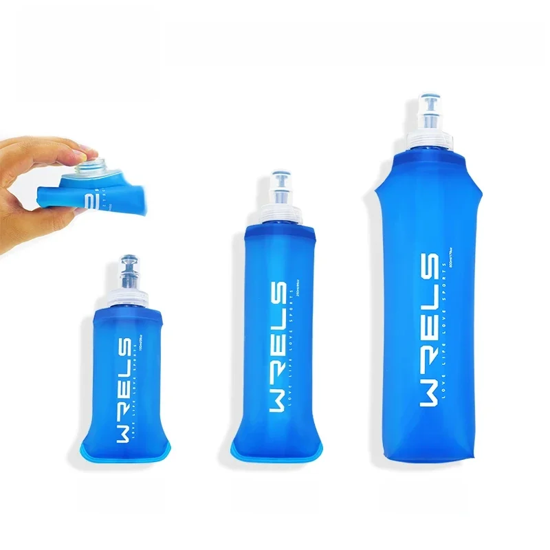 AliExpress WRELS Soft Folding Water Bottle Collapsible Silicone Outdoor Sport Traveling Camp Hiking Cycling Running TPU Portable Water Bag