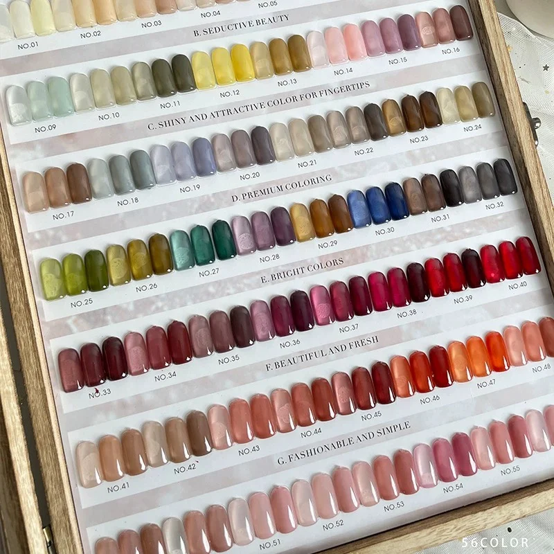 56 kolorów 32 kolory 12 kolorów Zestaw żelu do paznokci Zestaw do zdobienia paznokci Gorąco sprzedający się profesjonalny nietoksyczny żel UV Nowy model 2024 Salon paznokci