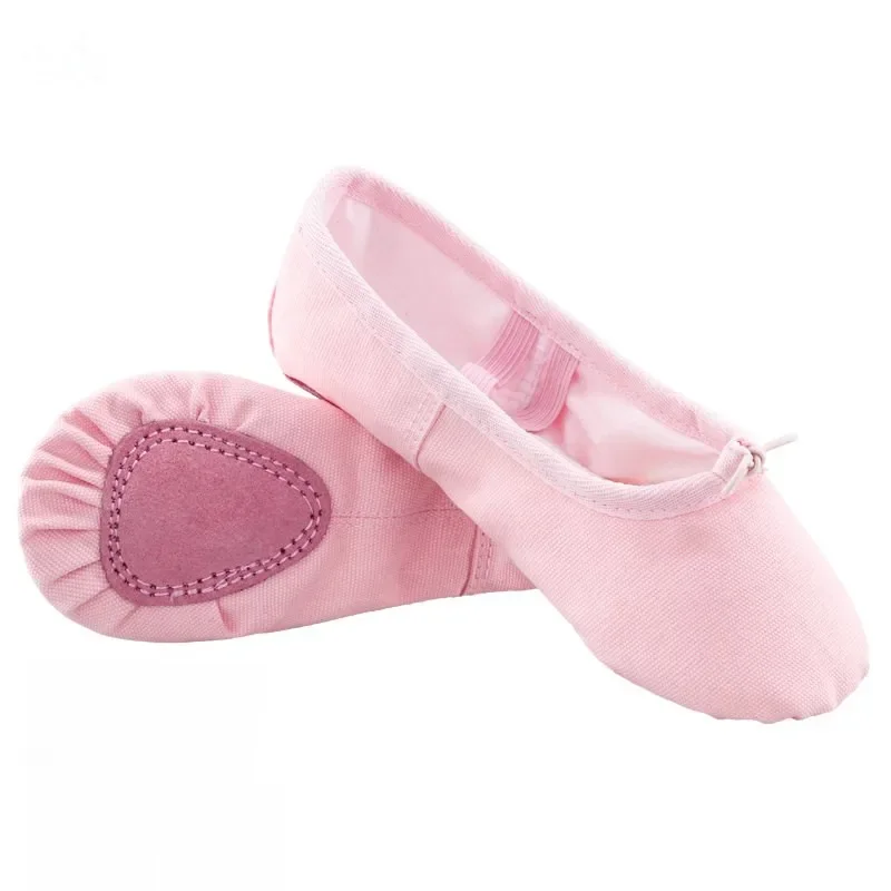 Balletschoenen Canvas voor meisjes Kinddansslippers Splitzool Gymnastiek Yoga Dansschoenen voor kinderen Ballerina Ballet Platte schoenen - afbeelding 2