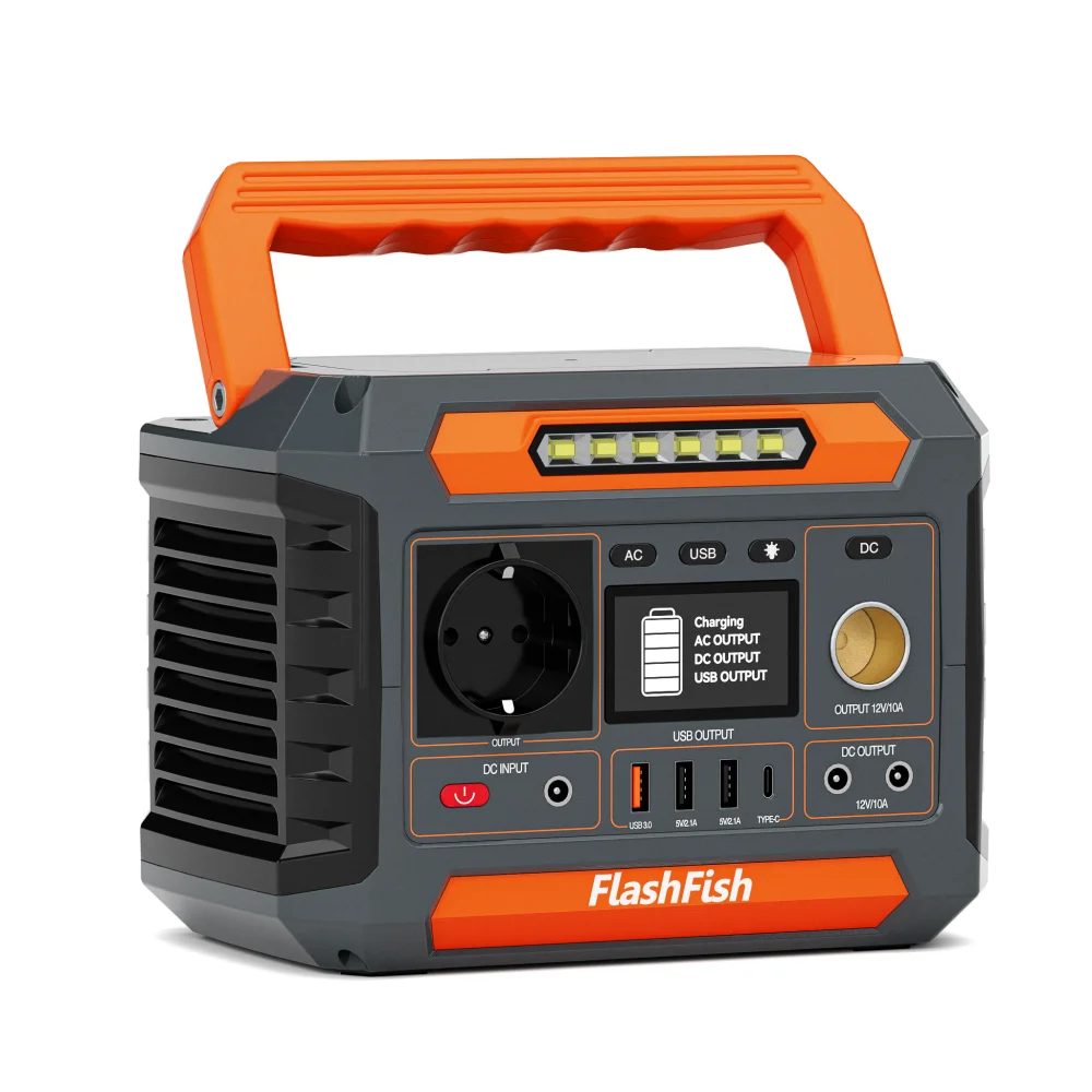 FlashFish P66-A 200W Tragbare Powerstation 39000mAh Solar-Generator AC-Anschluss USB-C Schnellladung Notstromversorgung