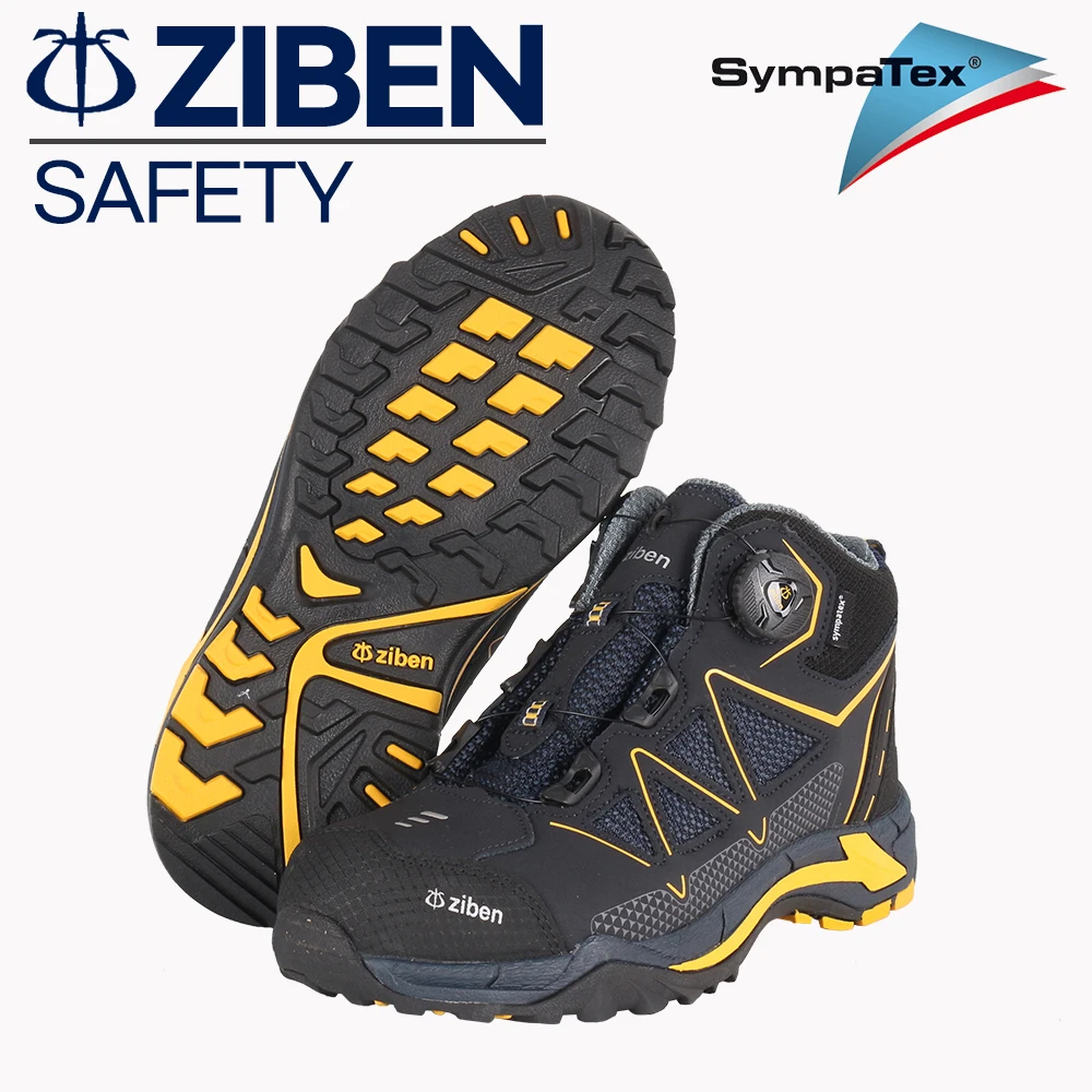 Ziben ZB-166N Safety shoes Sympatex Waterproof inner skin dial mesh Bulletproof midsole 6 inches Safety shoes KCS certification