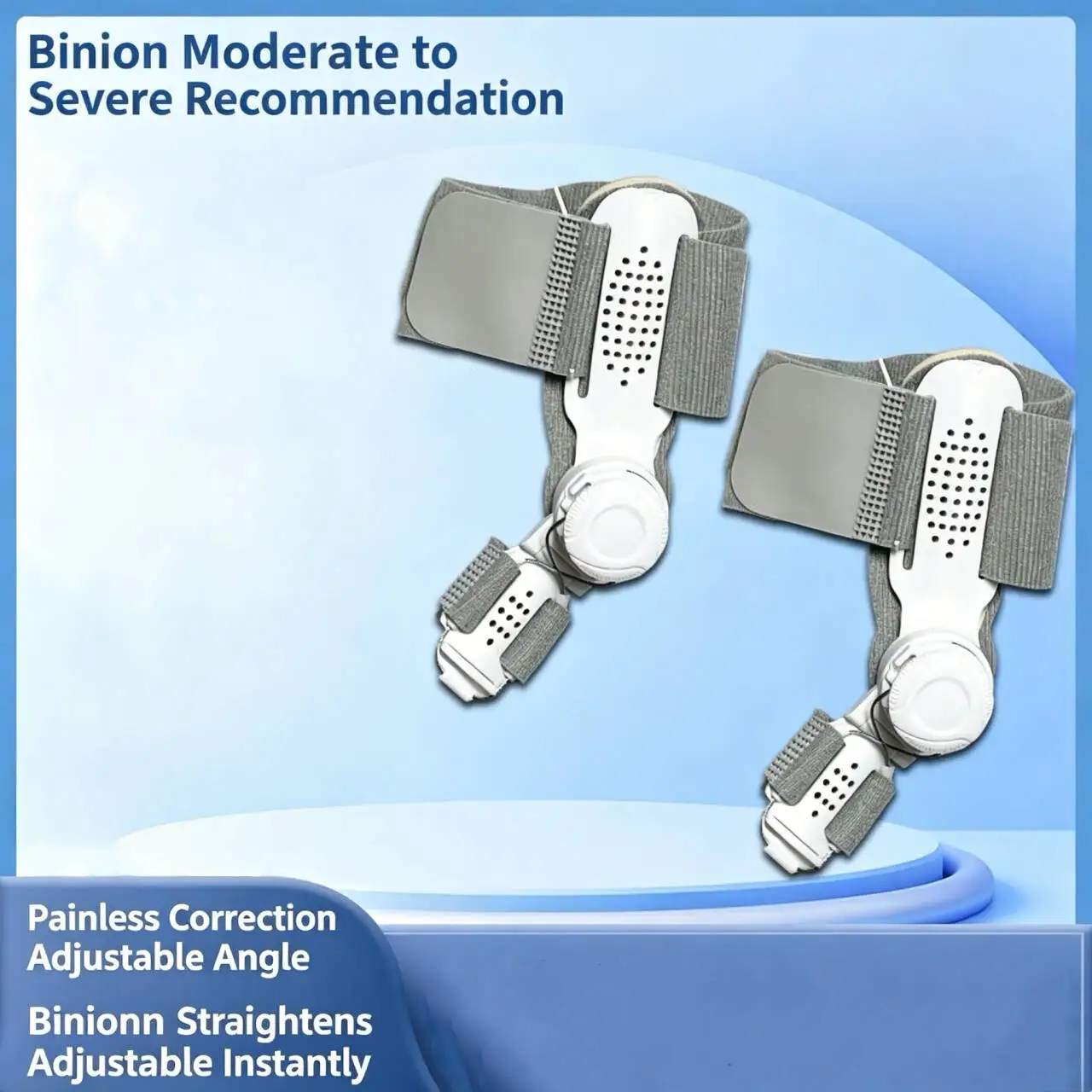 1pc Bunion Splint Big Toe Straightener Hallux Valgus Correction Orthotics Foot Bone Thumb Adjuster Correction Bunions Corrector