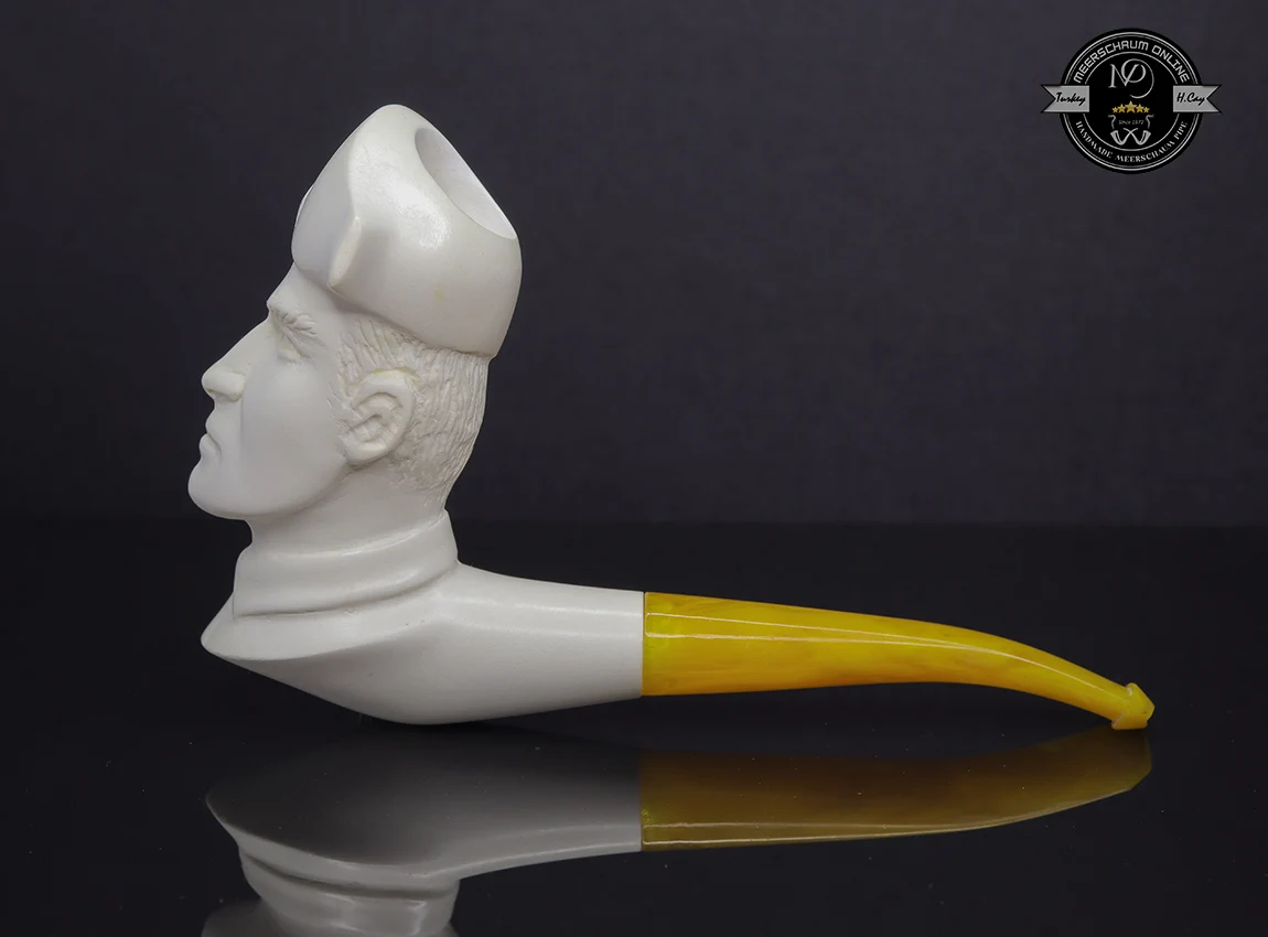 

Handmade Block Meerschaum Soldier Pipe
