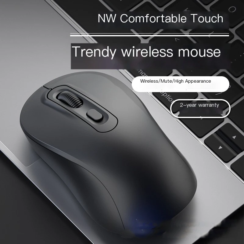 Chuyi New Wireless Mouse Bluetooth Dual Mode Silent Ergonomic Type-C Charging for Office Home Laptop and Desktop Computer