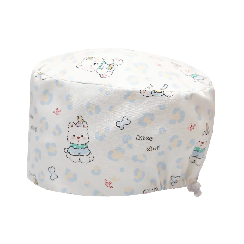 Bestin grosso algodão feminino enfermagem médica esfrega boné cirúrgico anti-desbotamento spa plástico esteticista chef crânio boné k1029