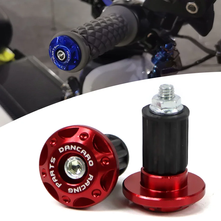 Motocicleta Handle Bar Termina Plug Grips, Guiador Plug Caps, Slider, Honda, Yamaha, KTM, Dirt Bike