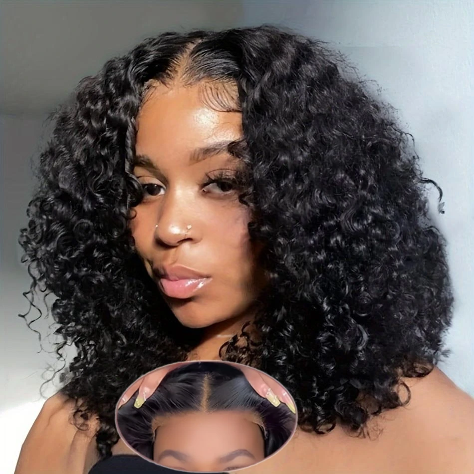 Ready To Wear Human Hair Wigs Glueless Wig Lace Frontal Wig 5x5 Short Bob Body Wave Wig 4x4 Pre Plucked Closure Lace Front Wigs