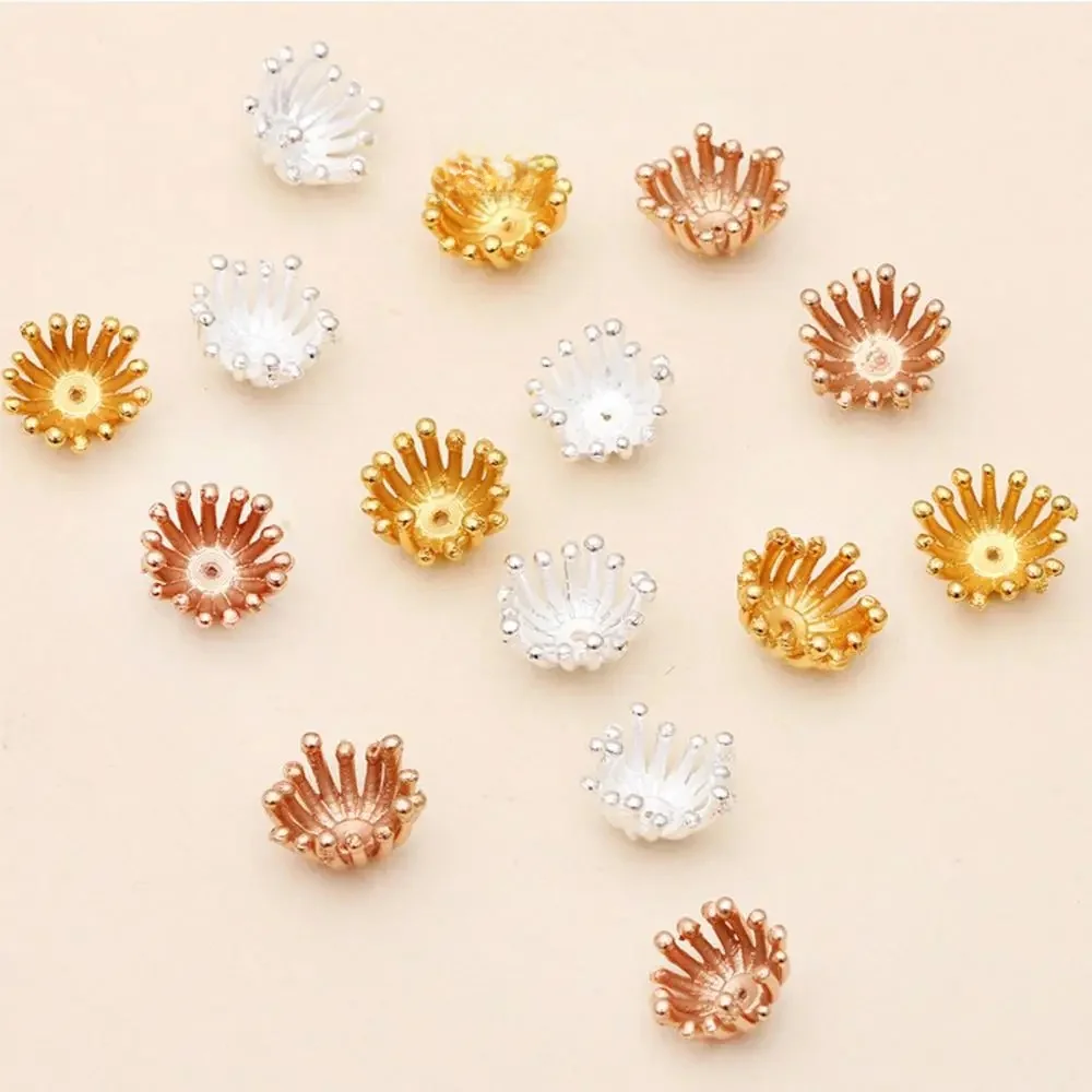 REGELIN 50 sztuk/partia 11mm Torus kwiat Spacer filigran biżuteria Spacer kwiaty Charms luźne koralik zaślepki dla DIY ocena biżuteria — zdjęcie 2