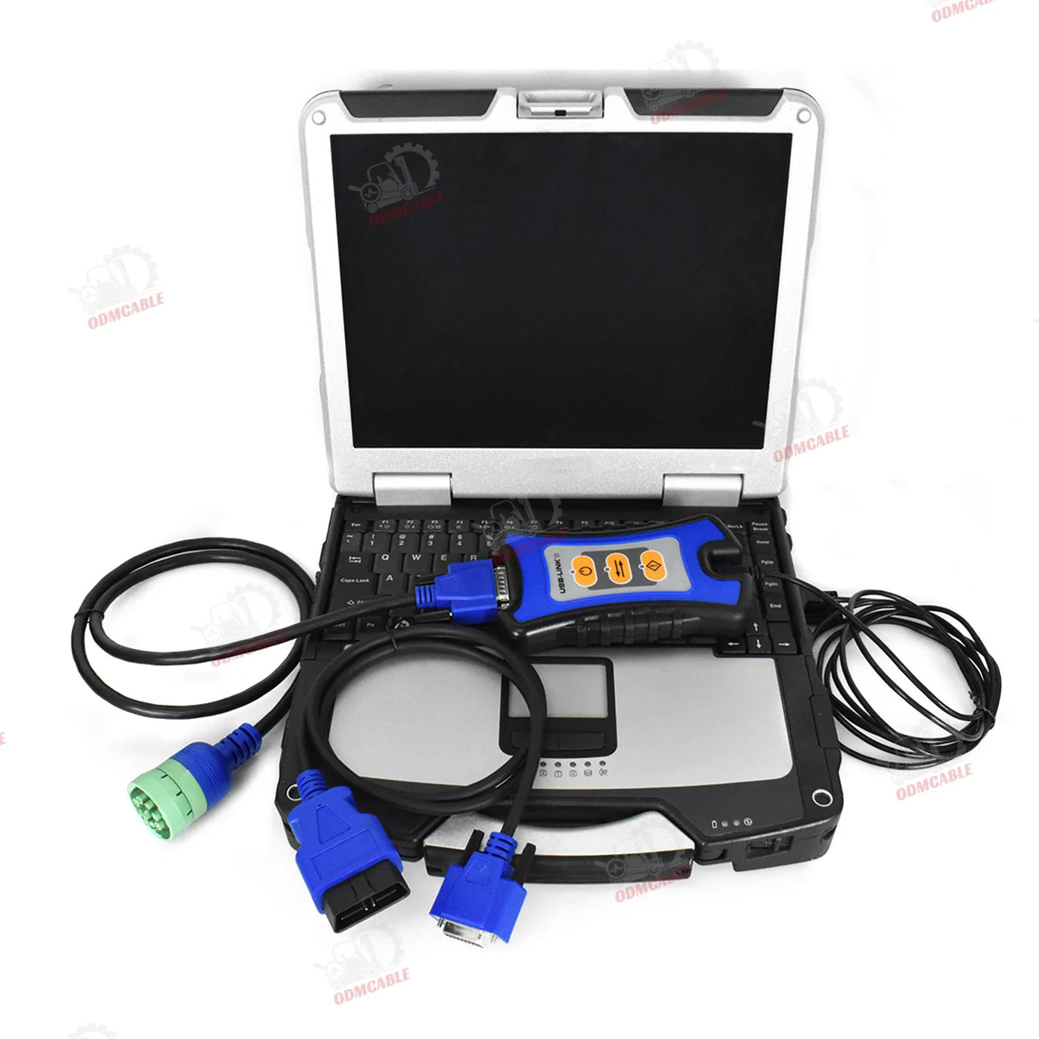 HEAVY DUTY TRUCK SCANNER TOOL FOR NEXIQ-3 USB LINK 2 125032 DIESEL TRUCK INTERFACE DIAGNOSTICS WITH CF19 LAPTOP