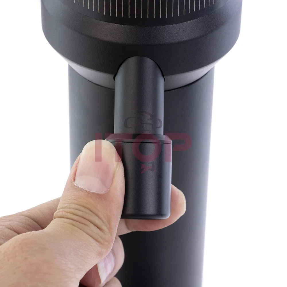 Miếng Dán Cường Lực ITOP Cà Phê 47Mm Hình Nón Bộ Chuyển Đổi Điện Đa Năng 110-240V Thép Không Gỉ Burr Vỏ Nhôm Liều Duy Nhất 30G Phễu