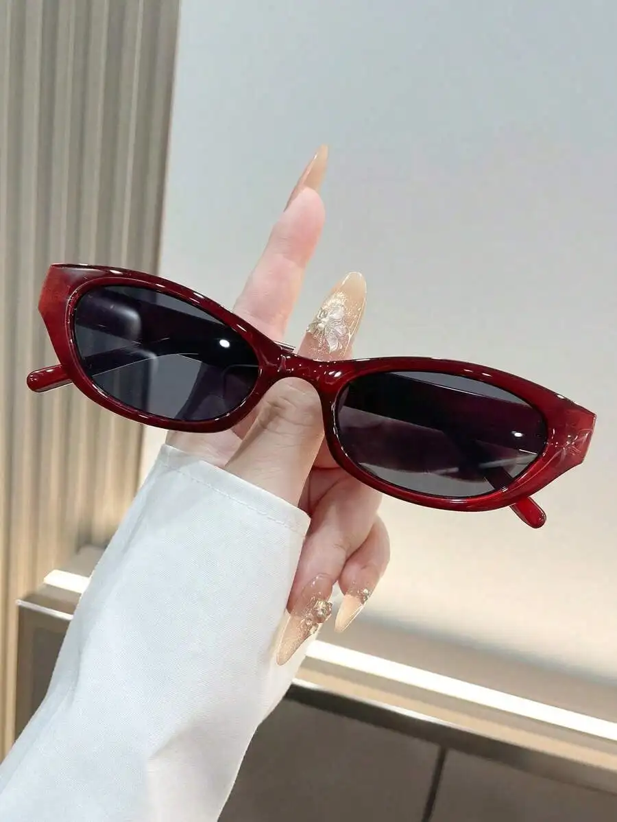 1 par de gafas decorativas Y2K de moda para mujer, gafas decorativas informales y a la moda, accesorio llamativo para ropa urbana, combinación perfecta para viajes a la playa en verano, actividades al aire libre, look diario y sesiones de fotos en fiestas.