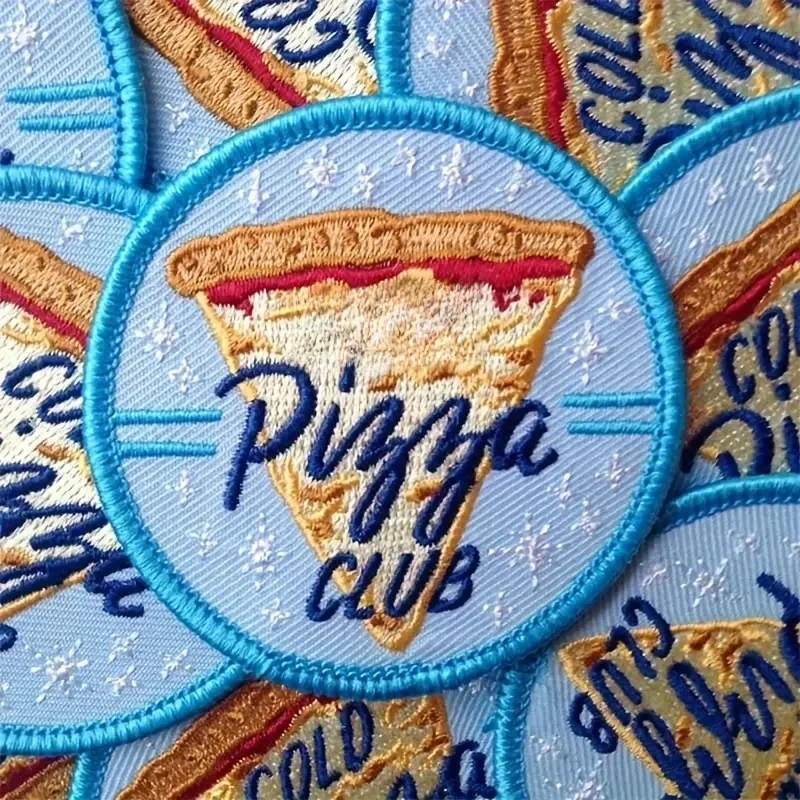 Patch brodé Cool Pizza Club, 1 pièce, Badge inspiré d'humour pour amoureux des tâches, cadeau pour vêtements, casquette, sac, veste, chapeau de camionneur