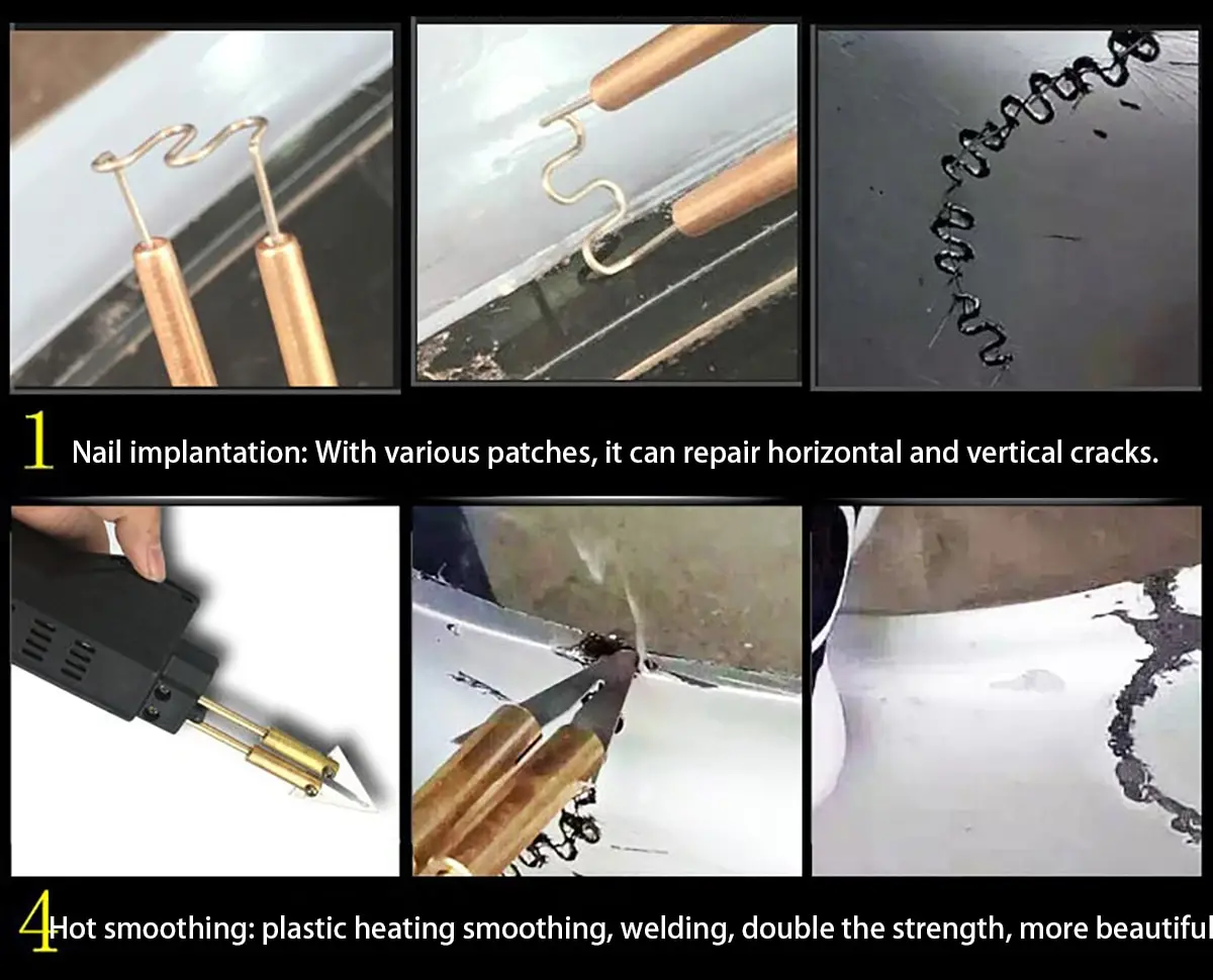 500 قطعة مسدس لحام المسامير الساخن دباسة ستابلز لسيارة الوفير البلاستيك لحام طقم تصليح السيارات الساخن دباسة لحام لحام #5