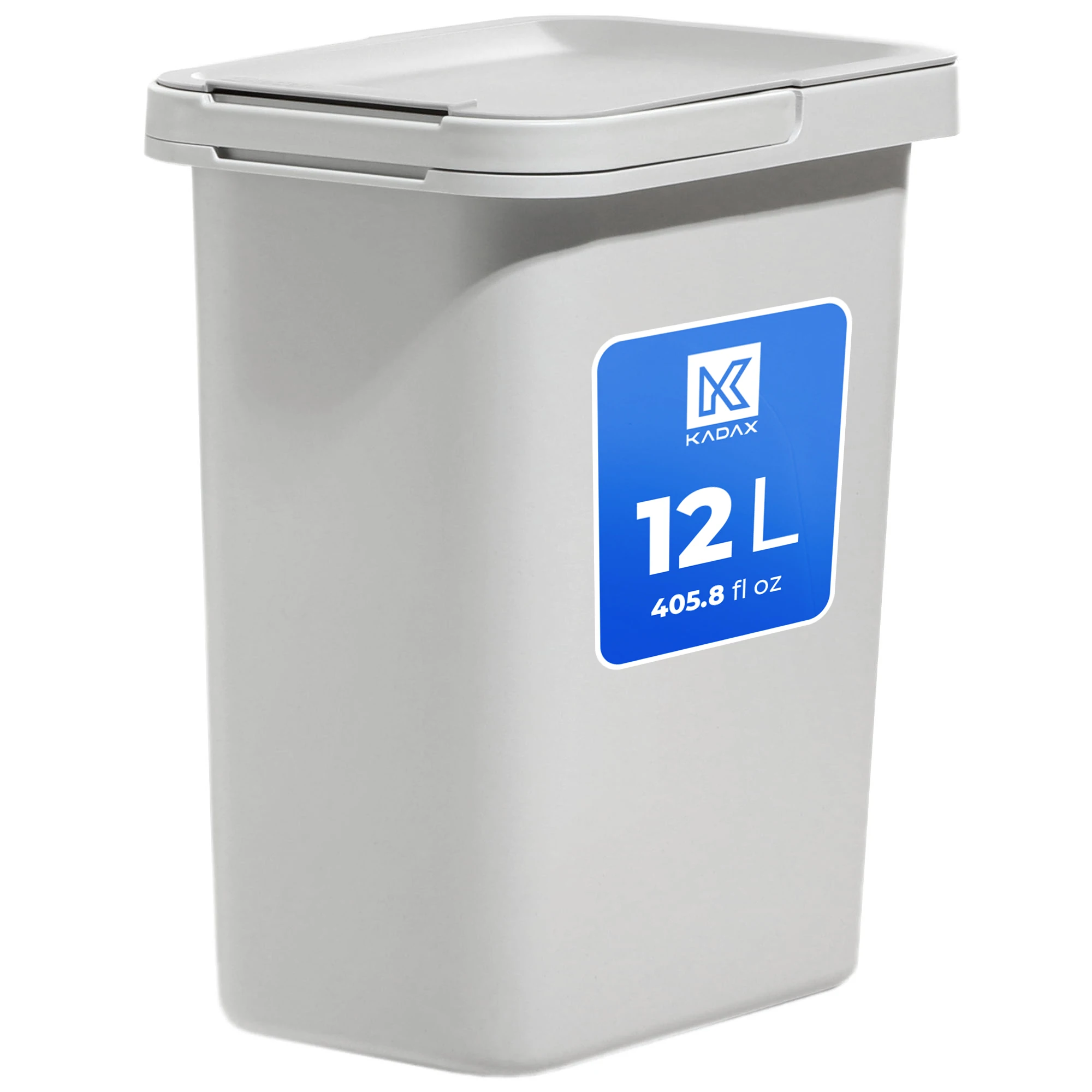 KADAX Prullenbak Hangcontainer voor Segregatie 12L Popel met handvat