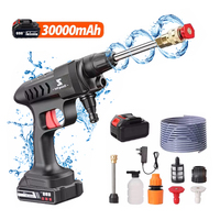 Wireless High Pressure Car Wash Washer Gun 30000mAh 300W 60Bar Foam Generator Water Gun Spray Cleaner Car Washing Machine