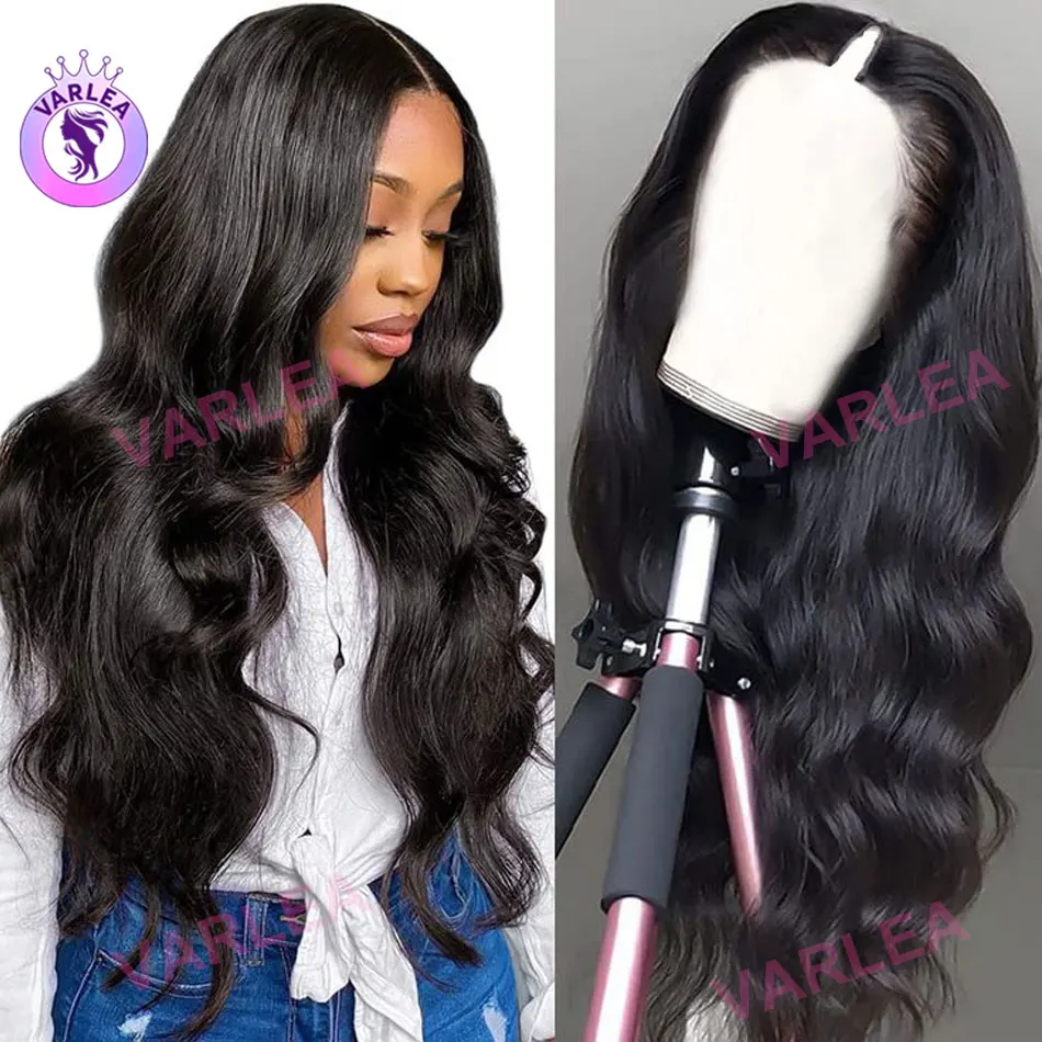 

V Part Wig Human Hair Body Wave Glueless Wigs 100% Human Hair Wigs No Sew In No Leave Out Clip In Half Wig Full Machine Made Wig
