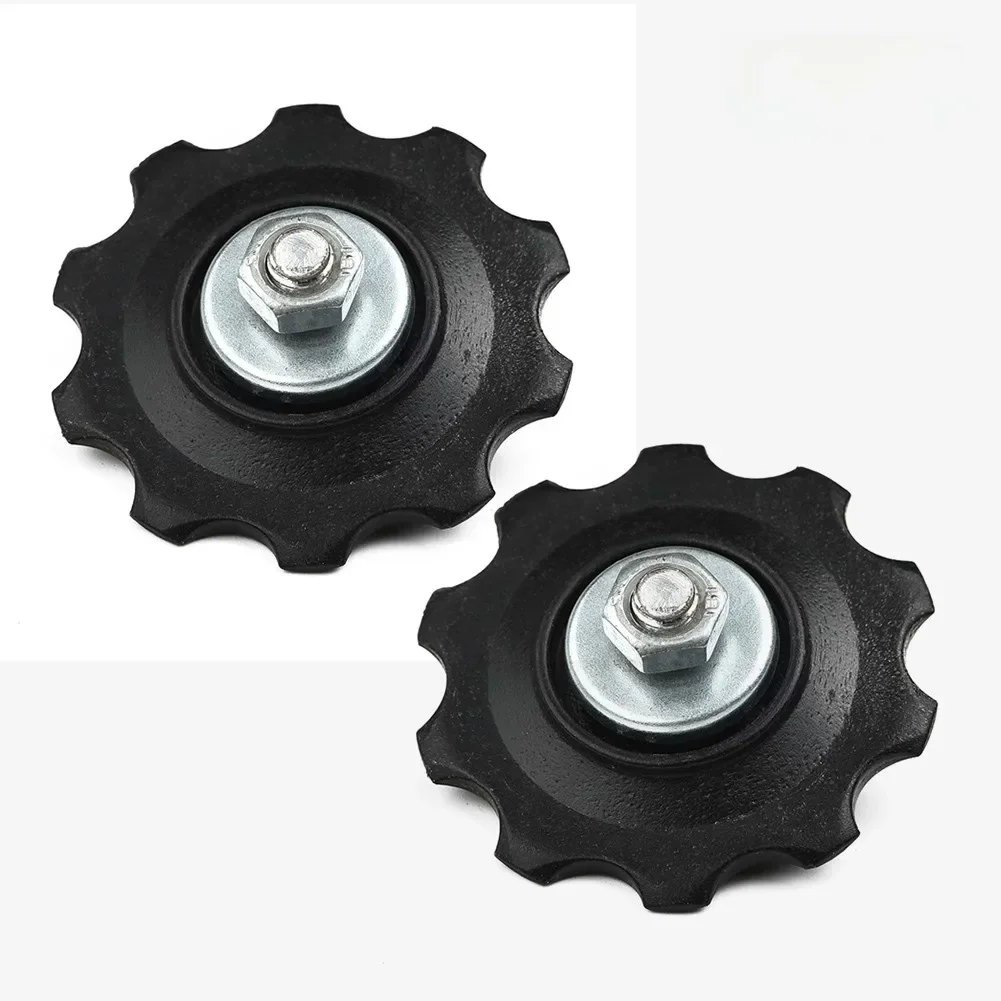 AliExpress NONE 2pcs 10T MTB Bike Bearing Jockey Wheel Rear Derailleur Pulley Roller Black Guide Pulleys Mountain Road Bicycles Guide Wheels