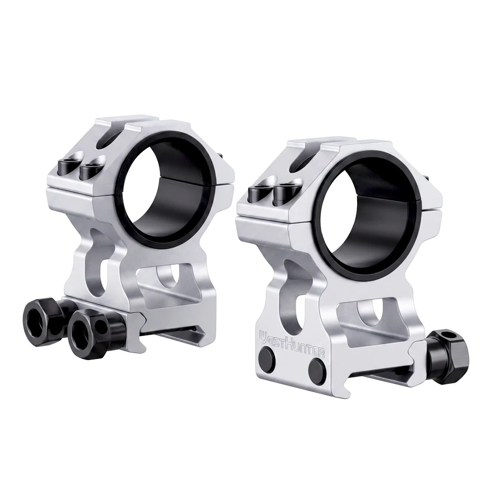 WESTHUNTER Universelle taktische Zielfernrohrhalterungen 25,4 mm/30 mm Doppelringe Vollständiger CNC-Prozess Picatinny 20 mm optische Sehenswürdigkeitenhalterungen – Detail 10