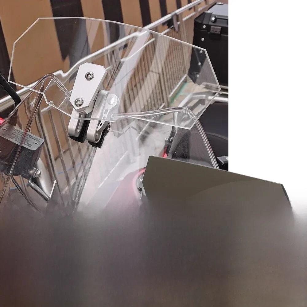 Pare-brise surélevé modifié universel pour Moto, Extension de pare-brise pour Moto installée