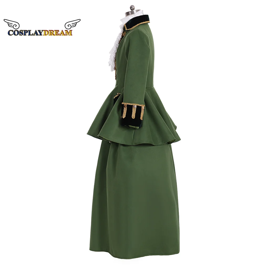

Victorian Medieval Women Green Riding Habit Ball Gown Dress 18th Century Riding Habit Out Walking Outfit