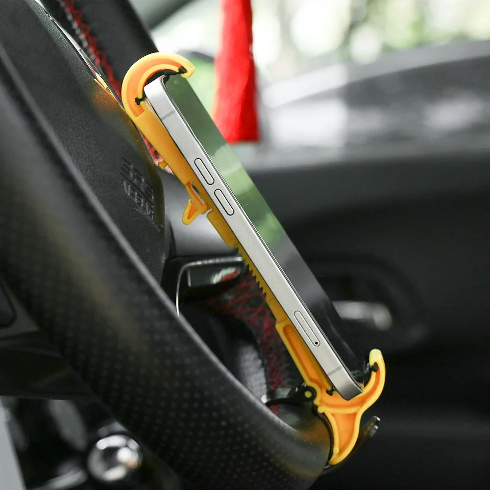 AliExpress DITIPOO Car Steering Wheel Phone Clip Mount Holder Multifunction Universal Bike Auto Interior GPS Part Bracket Car Phone Accessories