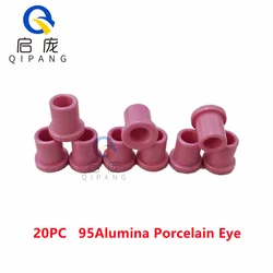 30 PSC Small Pink 95 Ceramic Spare Parts Wear-Resistant Porcelain Eye High Quality Thread Machine Special Textile Eyelets