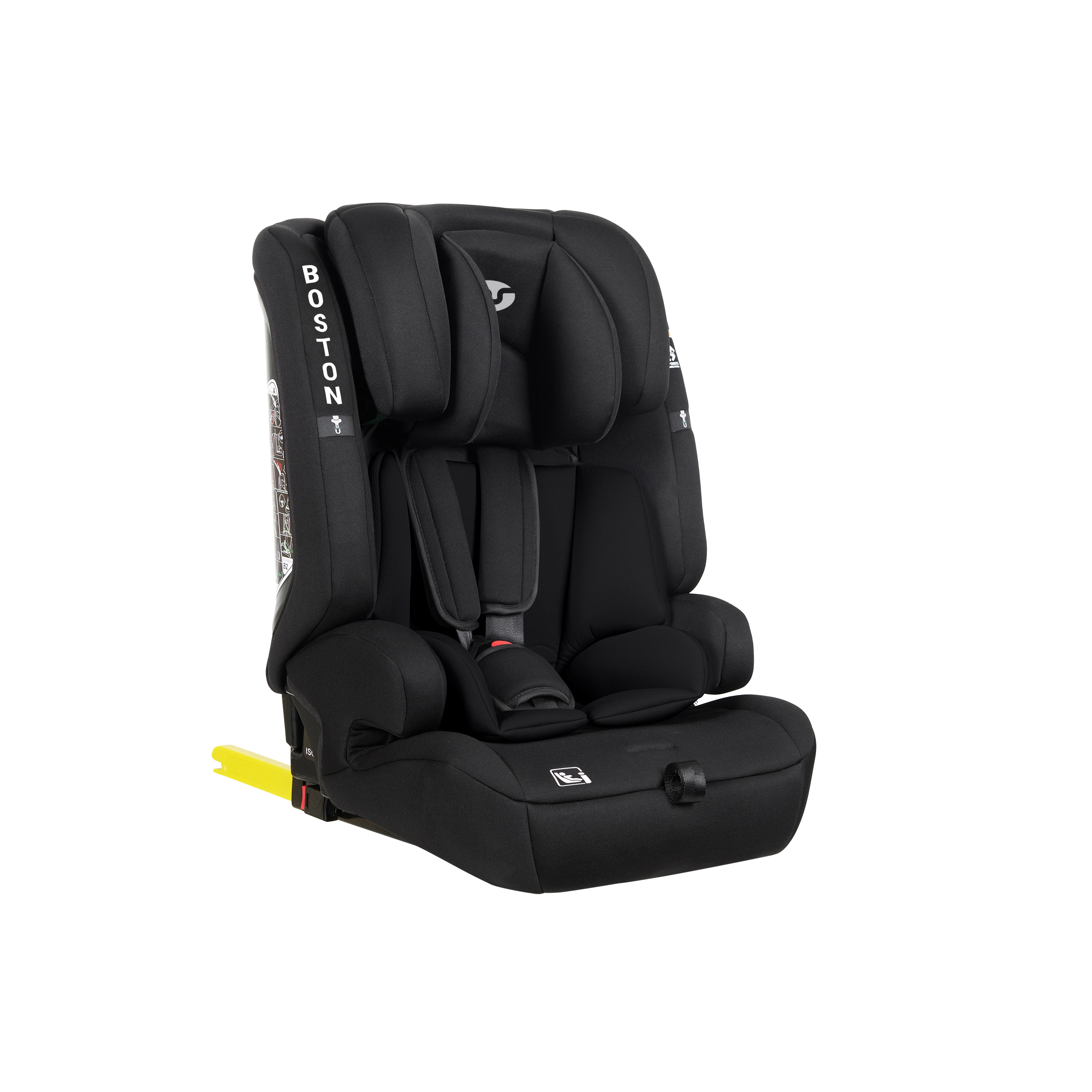 Boston Isize MS car Chair, G. 1/2/3 (75-150cm) installation with Isofix, breathable fabric and washable