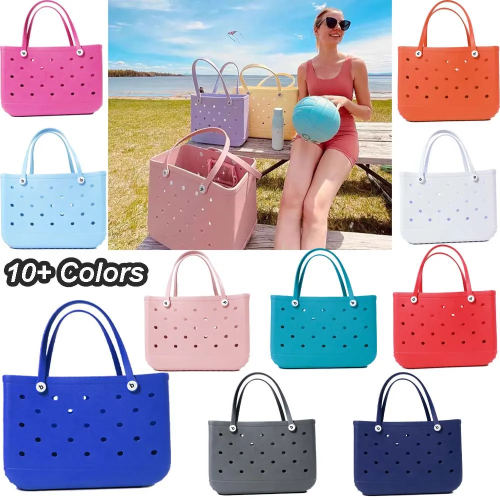 

Large Bog Bags for Women Tote Bag EVA Summer Beach Bag Large Capacity Travel Bags for the Beach Boat Pool Beach Tote Bags